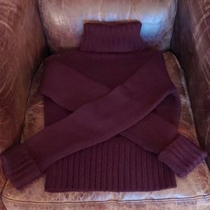 NWOT Burgundy Theory Turtleneck Sweater
